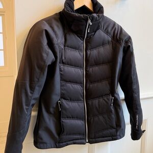 Obermeyer Black Quilted Jacket with Zip